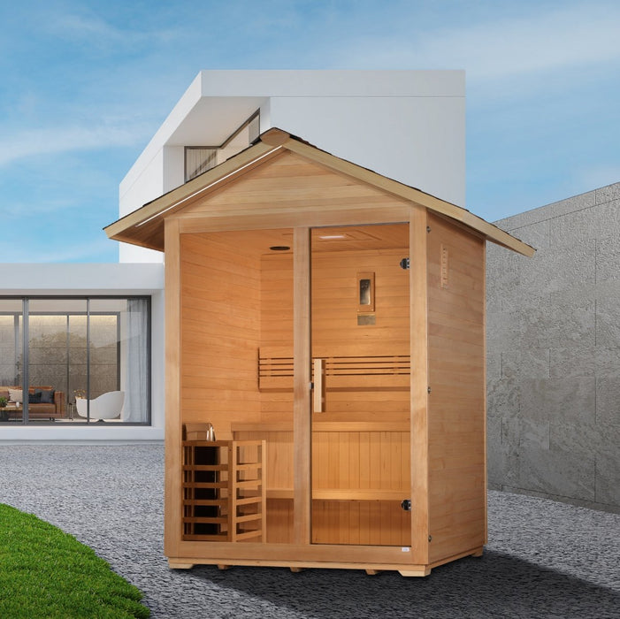 Golden Designs "Arlberg" 3 Person Traditional Outdoor Sauna GDI-8103-01