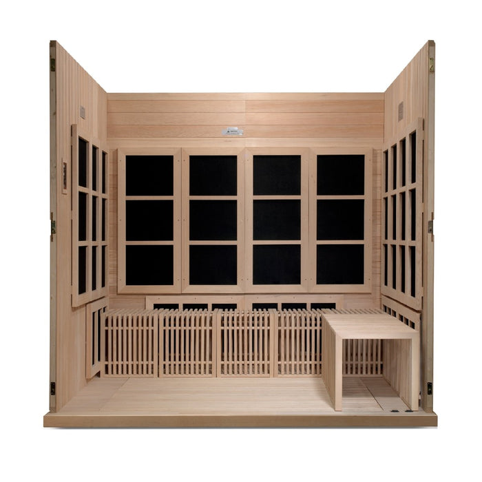 Golden Designs Catalonia 8 Person PureTech™ Near Zero EMF (Under 2MG) FAR Infrared Sauna GDI-6880-01