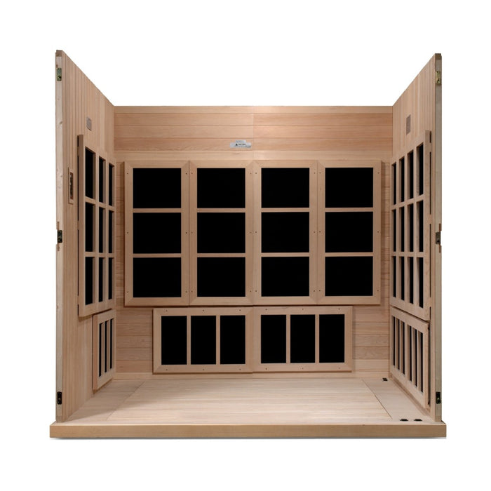 Golden Designs Catalonia 8 Person PureTech™ Near Zero EMF (Under 2MG) FAR Infrared Sauna GDI-6880-01