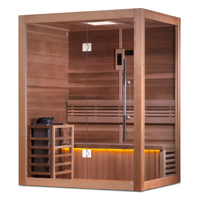 Golden Designs Indoor 3 Person "Hanko Edition" Traditional Sauna GDI-7202-01