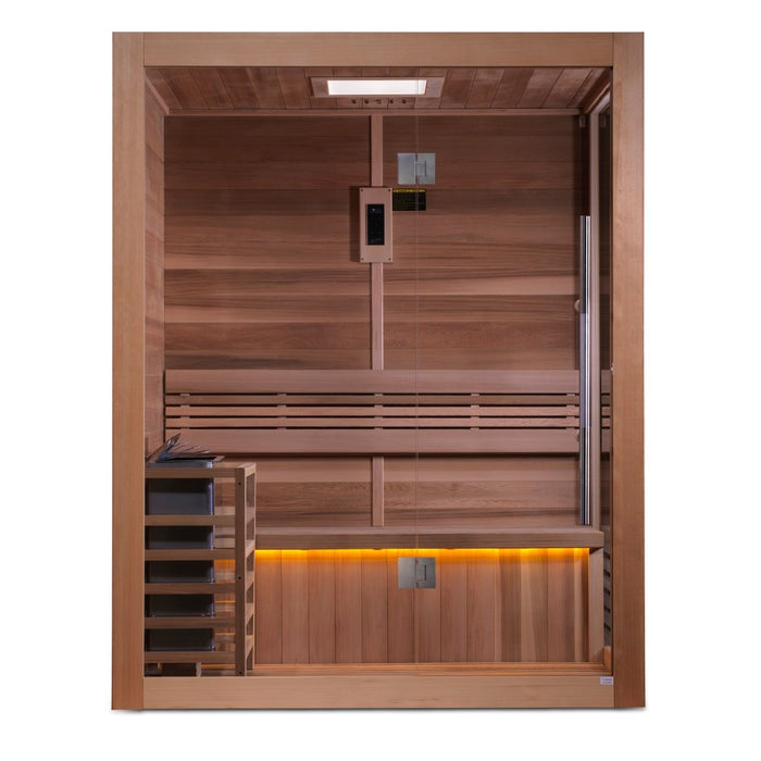 Golden Designs Indoor 3 Person "Hanko Edition" Traditional Sauna GDI-7202-01
