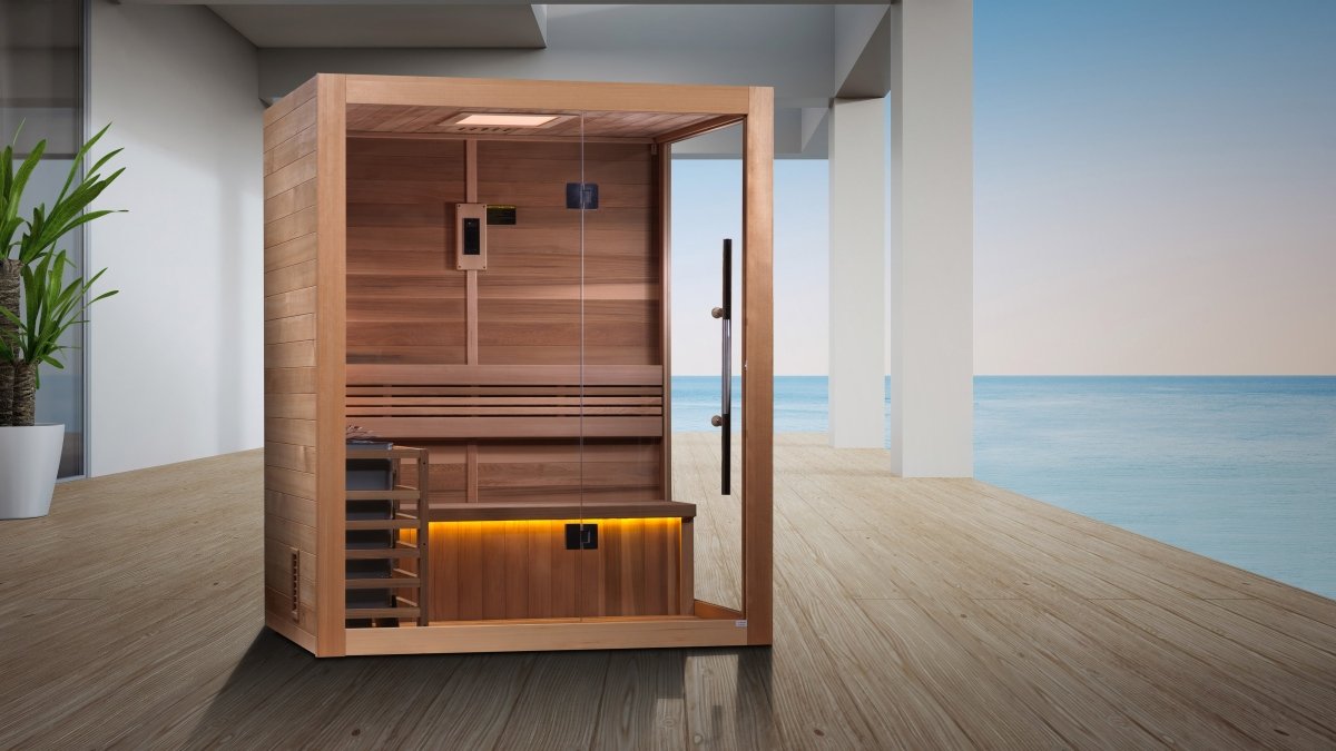 Golden Designs Indoor 3 Person "Hanko Edition" Traditional Sauna GDI-7202-01
