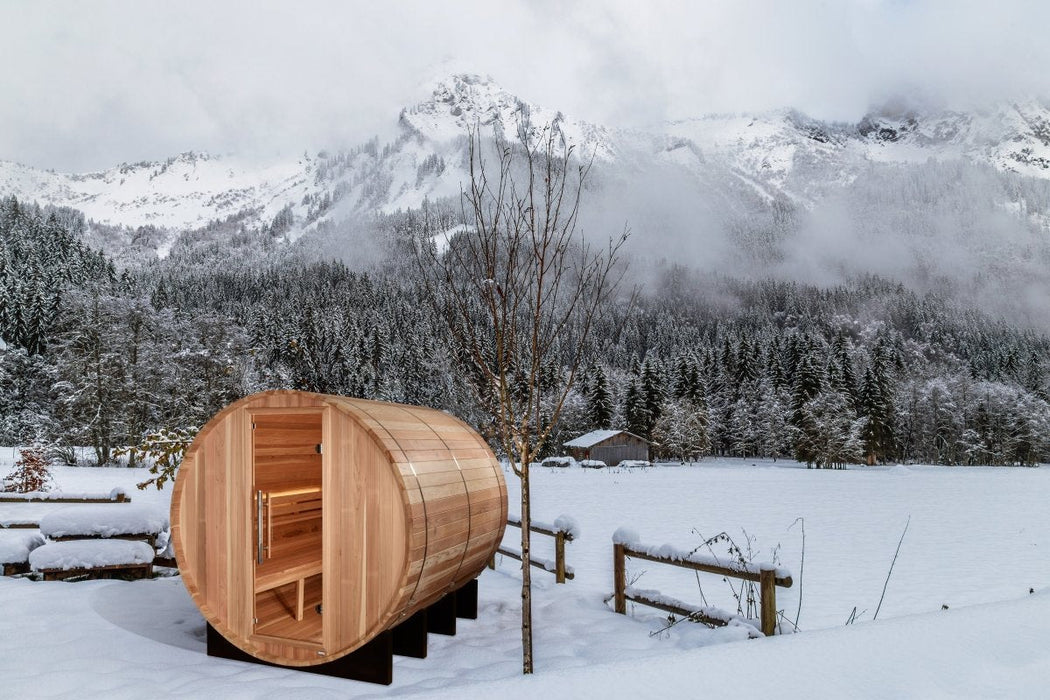 Golden Designs "Klosters" 6 Person Traditional Barrel Sauna GDI-B006-01