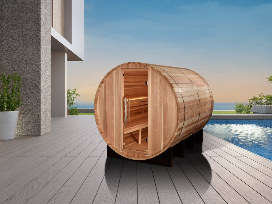 Golden Designs "Klosters" 6 Person Traditional Barrel Sauna GDI-B006-01
