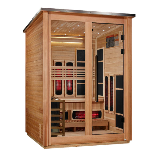 Golden Designs Loviisa GDI-8523-02 Pacific Cedar outdoor hybrid sauna