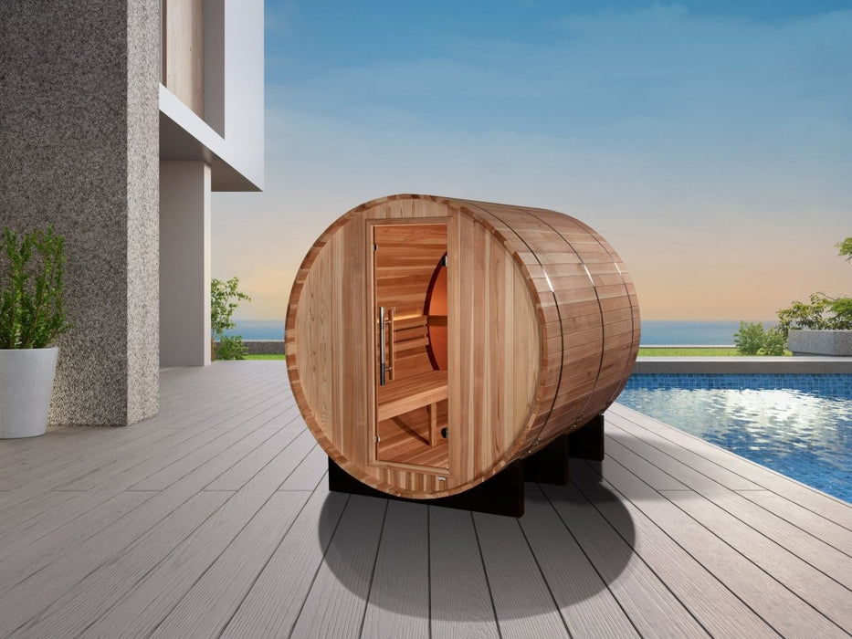 Golden Designs "Zurich" 4 Person Traditional Barrel Sauna GDI-B024-01