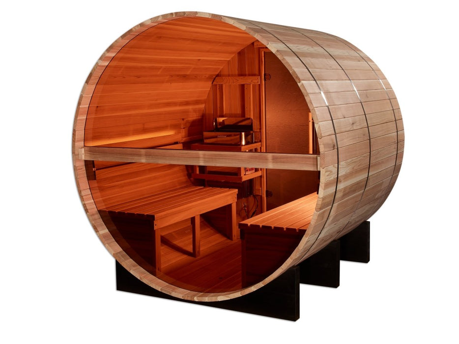 Golden Designs "Zurich" 4 Person Traditional Barrel Sauna GDI-B024-01