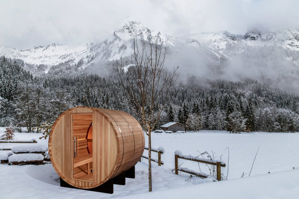 Golden Designs "Zurich" 4 Person Traditional Barrel Sauna GDI-B024-01