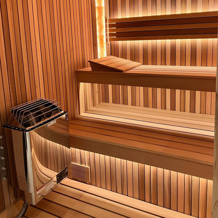 Harvia KIP45B 4.5 kW Electric Sauna Heater w/ Built-in Controls