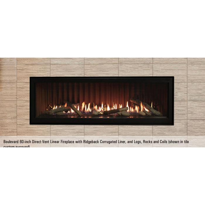 Empire 60" Boulevard Direct Vent Linear Fireplace