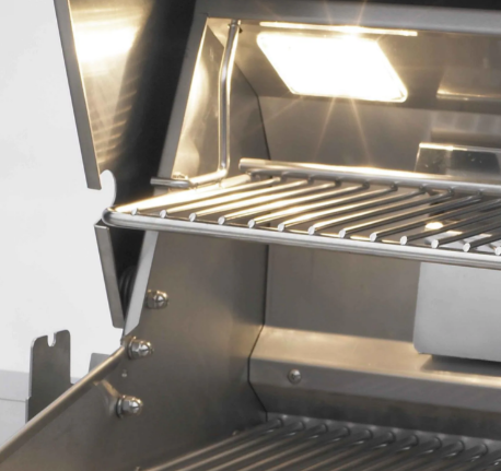 Fire Magic Echelon Diamond E790S 36-Inch Propane/Natural Gas Grill W/ Side Burner, Magic View Window, Rotisserie, & Digital Thermometer - E790S-8E1P-62-W/E790S-8E1N-62-W