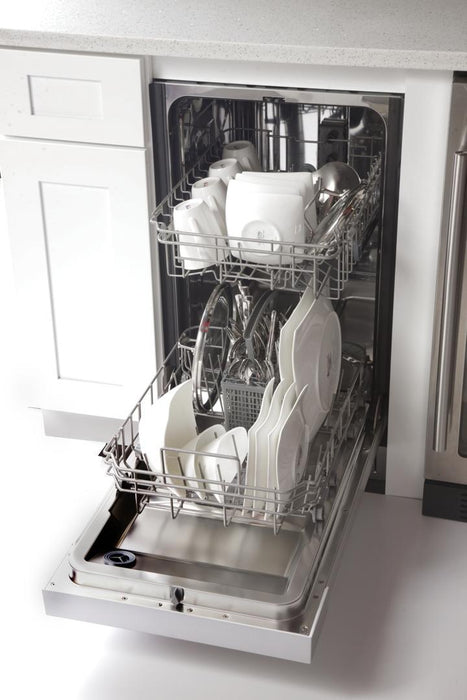 Kucht 18-Inch Front Control Dishwasher in Stainless Steel with Stainless Steel Tub and Multiple Filter System (K7740D)