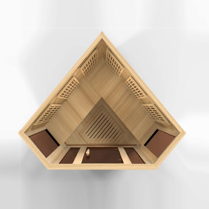 Maxxus 3 Person Corner FAR Infrared Dry Sauna MX-K356-01