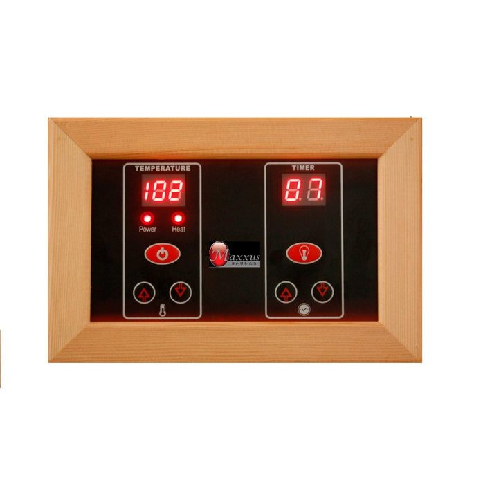 Maxxus 3 Person Near Zero EMF FAR Infrared Sauna in Canadian Hemlock MX-K306-01-ZF