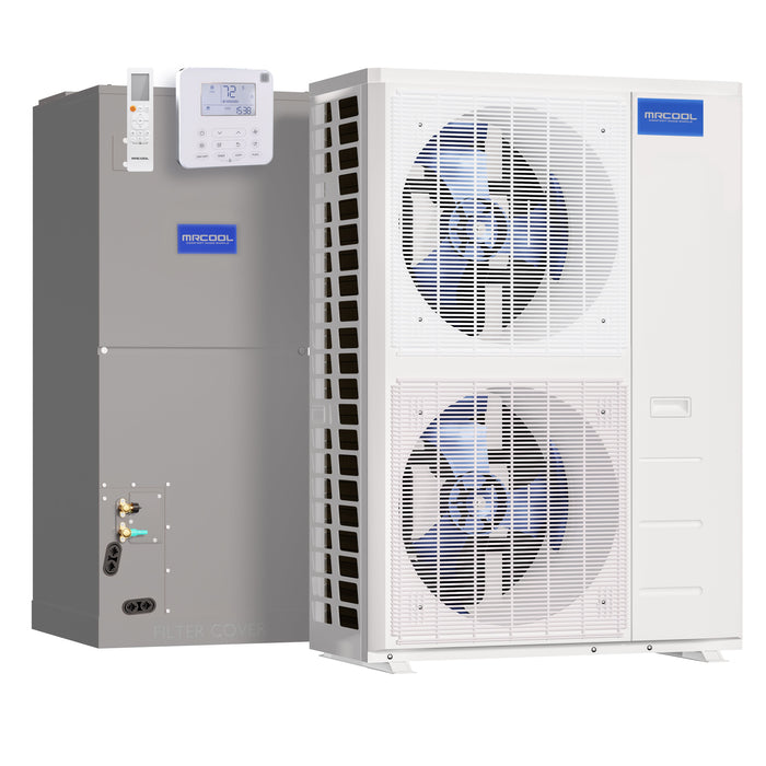 MRCOOL Central Ducted 60K BTU, 18 SEER, Ducted Air Handler and Condenser (CENTRAL-60-HP-230-00)
