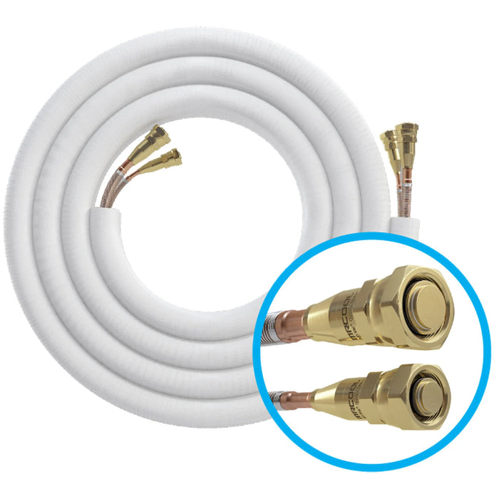 MRCOOL DIY 5th Gen 50 Ft. Pre-Charged Quick Connect Line Set with DIY Pro Cable, 1/4" x 3/8", for DIY 6K, 9K, & 12K Mini Split Indoor Air Handler (DIY50-1438C-O)