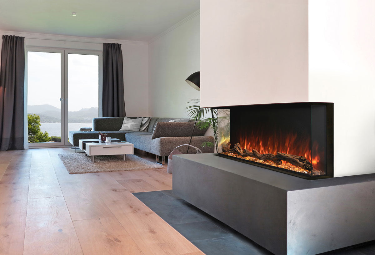 Modern Flames fireplace in a living room