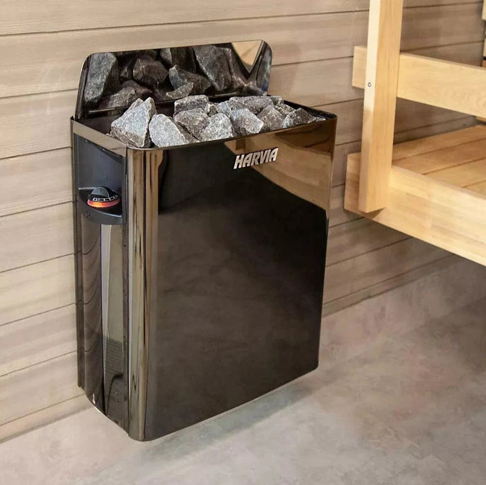 Harvia The Wall Series, 6kW, Stainless Steel Sauna Heater, 240V 1PH HSWS6U1B
