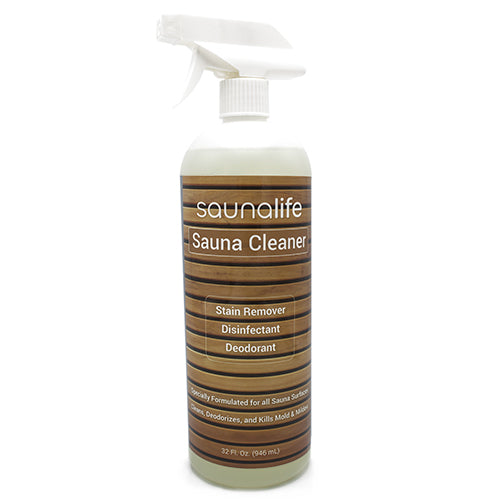 SaunaLife Sauna Cleaner — Wood Cleaning, Disinfectant, and Deodorizing Solution
