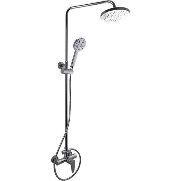 SaunaLife Model R3 — Rain Series Outdoor Barrel Shower Kit, 53"W x 90"H