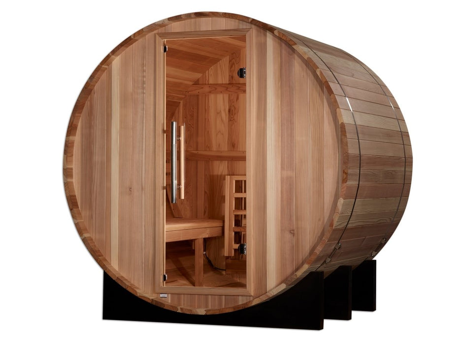 Golden Designs St. Moritz 2 Person Traditional Outdoor Barrel Sauna GDI-B002-01