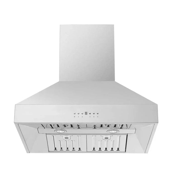 FORNO Appliance Package - 30" Gas Range with Airfryer, Range Hood, 36" Refrigerator, Dishwasher, AP-FFSGS6276-30-11