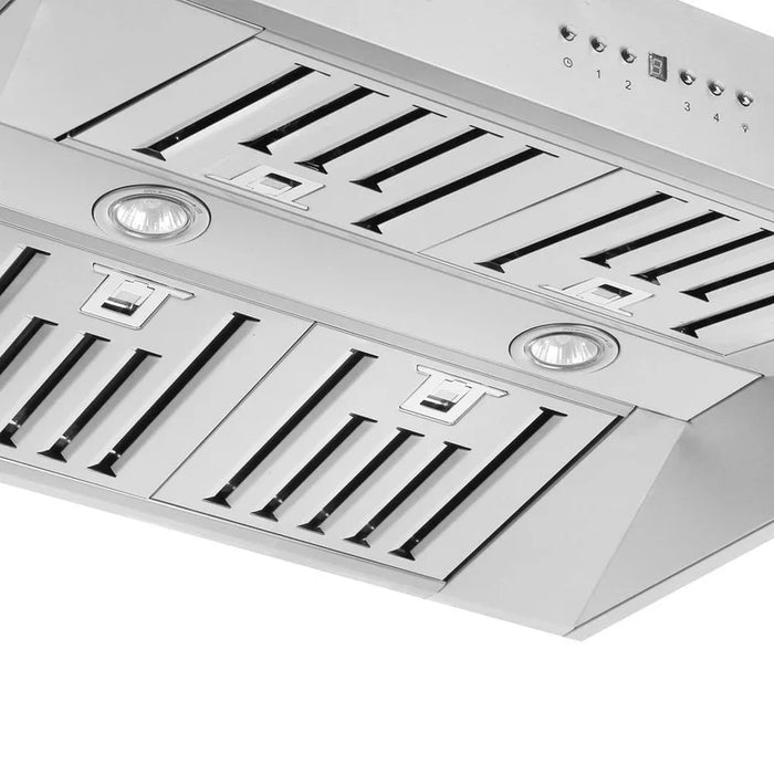 FORNO Appliance Package - 30" Dual Fuel Range, 30" Range Hood, Dishwasher, AP-FFSGS6125-30-W-2