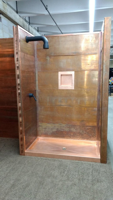 Custom Copper Shower Pan