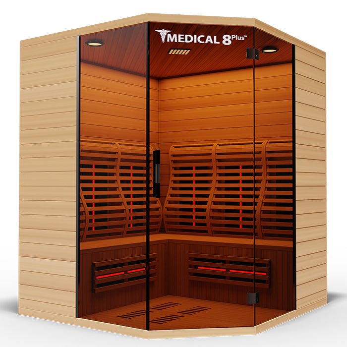 Medical 8 Plus V2 Ultra Full-Spectrum Sauna - Home and Heat