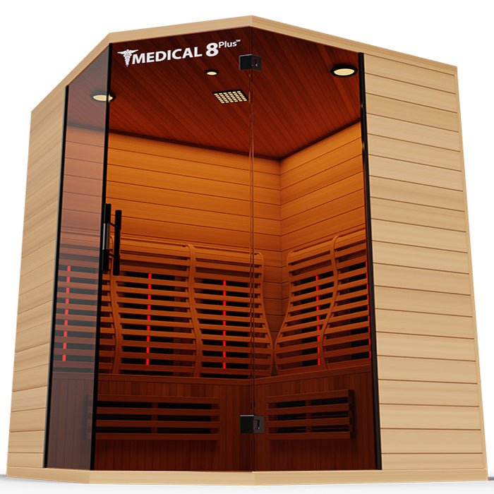 Medical 8 Plus V2 Ultra Full-Spectrum Sauna - Home and Heat