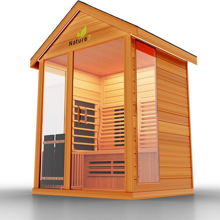Medical Nature 7 Outdoor Infrared Sauna - Home and Heat