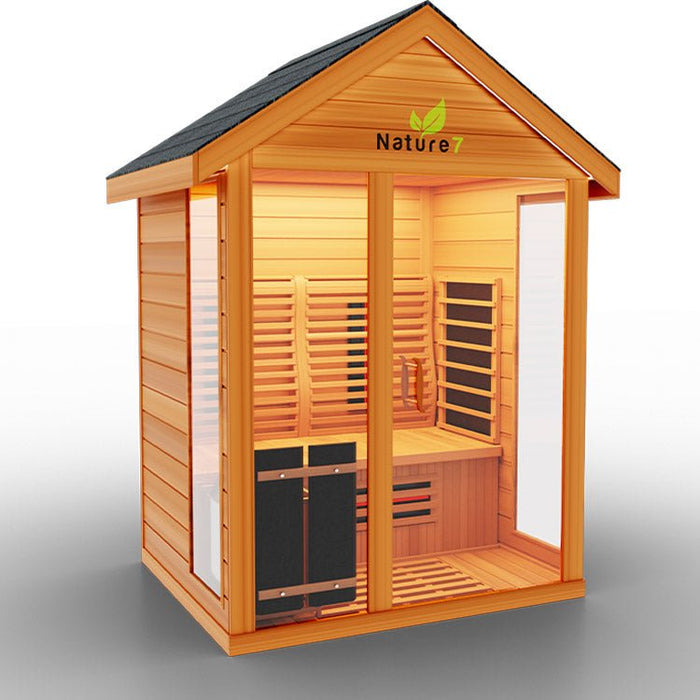 Medical Nature 7 Outdoor Infrared Sauna - Home and Heat