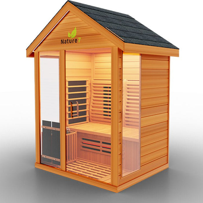 Medical Nature 7 Outdoor Infrared Sauna - Home and Heat
