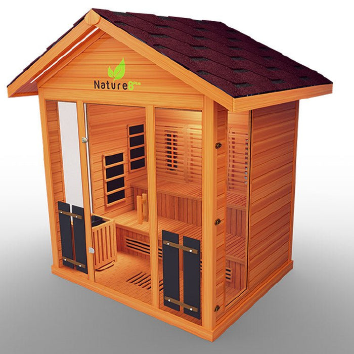 Medical Nature 8 Plus Outdoor Infrared Sauna - Home and Heat